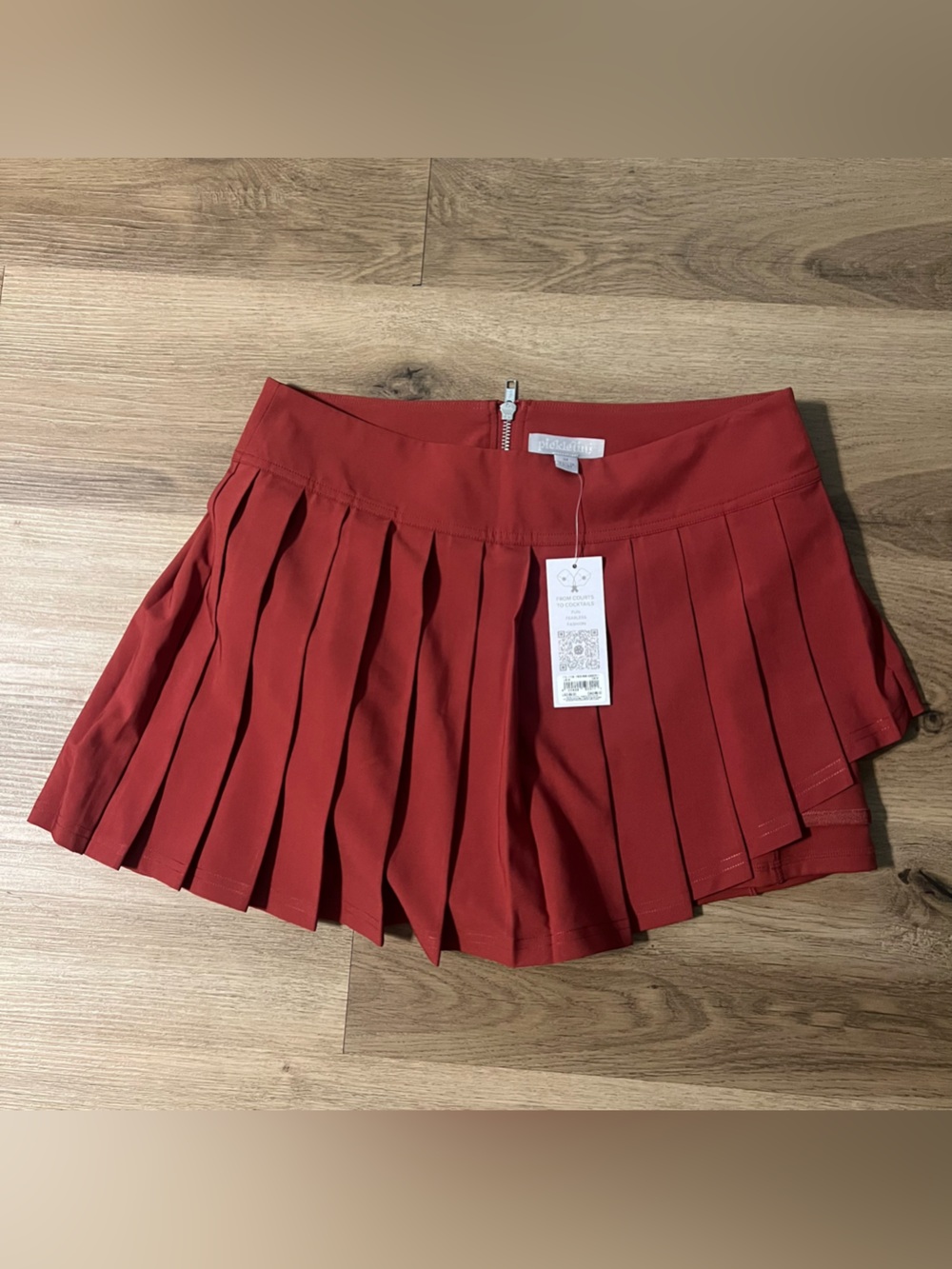 Pickletini asymmetrical tennis skort